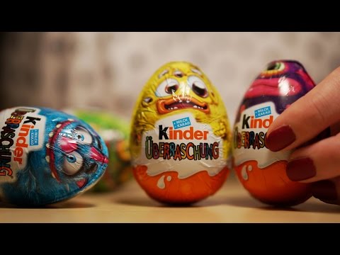 Binaural ASMR feat. DonnaASMR. Opening some Kinder Eggs (Soft Spoken)