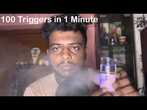 ASMR 100 Triggers In 1 Minute