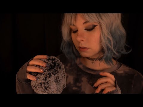 ASMR | "Relax, Sksk, Tktk" Whispering, Mouth Sounds & Fluffy Mic Scratching - Breathing, Blowing