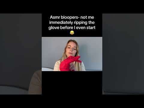 Asmr bloopers lol #asmr #asmrglovesounds