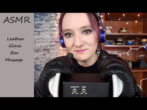 ASMR Leather Glove Ear Massage