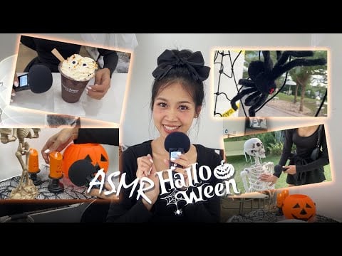 ASMR in Public | Halloween Café 🖤🕯️