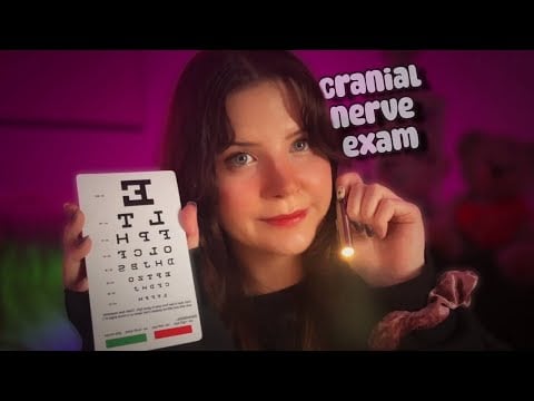 asmr | cranial nerve exam 🥼 gentle medical roleplay for sleep