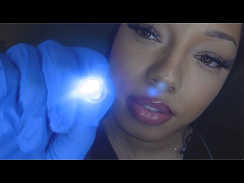 ASMR Worst Rated Cranial Nerve Exam (Face Test, Light Triggers, Eye exam, Ear, Medical Roleplay)