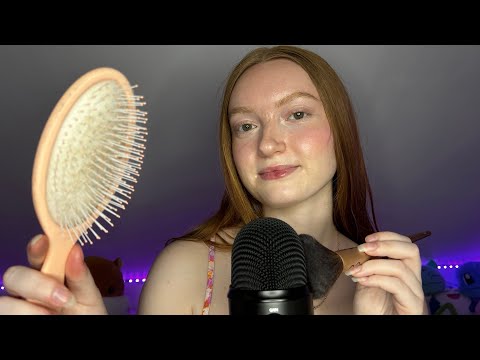 asmr visual triggers (mouth sounds, tapping, mic brushing)