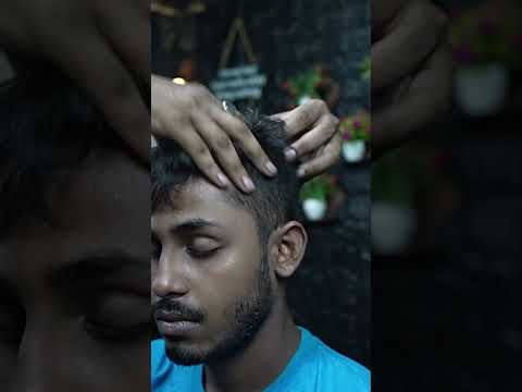 Intense ASMR Head Massage With Oil #shorts