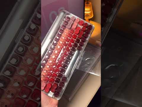 Lofree Lipstick Keyboard unboxing 💄How pretty is this 🥰😍 Use code : JEMMA for 💰 off 💗 #keyboard