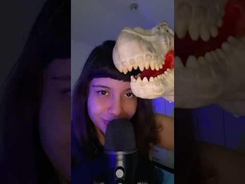ASMR Dino Trigger & Mouth Sounds 💤 #shorts #shortsasmr