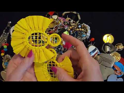 ASMR | Matching Up 102 Pairs of Earrings (Whisper)