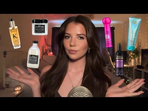 ASMR My Favourite Hair Care Products (My Hair Routine)