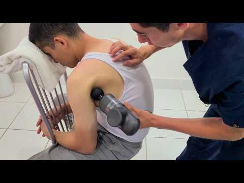 ASMR Head, Face, Neck And Back Massage with ASMR Tools