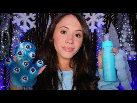 ASMR / The Most Relaxing Winter Spa & Pampering ❄️ (skincare & face massage)
