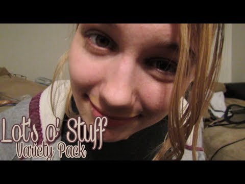 [BINAURAL ASMR] Lots o' Stuff Variety Pack (l/r/t, sk, ramble, affirmation, tapping, etc.)