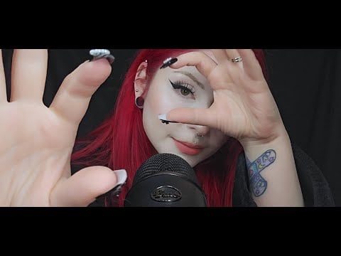 Giving Myself ASMR  *  Hair Play, Almost Touching, Breathy Sounds, and Mooooorrrreeee~