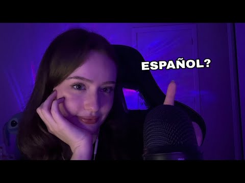 |ASMR| INTENTANDO HABLAR ESPAÑOL! 🙃 (spanish trigger words) 