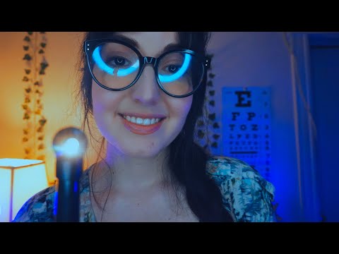 ASMR Eye Exam Roleplay | Latex Gloves, Light (Soft Spoken)