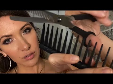 Asmr haircut and photo shoot