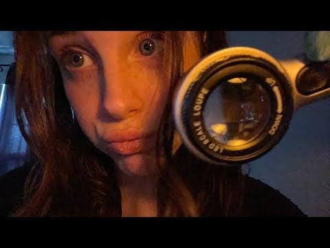 ASMR fast medical check up 🩺 (lights & close up)