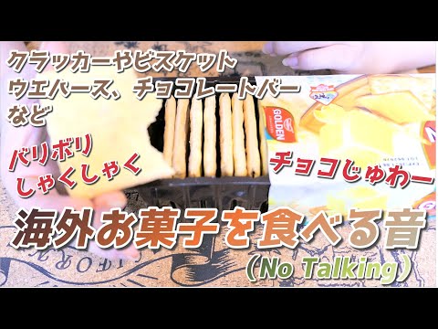 【音フェチ】バリボリしゃくしゃくチョコじゅわー！海外お菓子を食べる【No Talking】