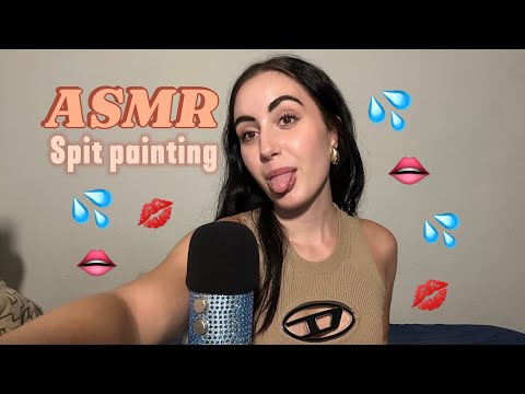 ASMR // FIXING YOUR FACE & SPIT PAINTING (lots of mouth sounds) 👄💦😴💤 #asmr