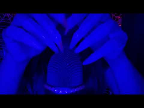 ASMR | Mic Scratching with Witch Fingers 🧙🏽‍♀️Hand Movements, Finger Fluttering, etc (No Talking)