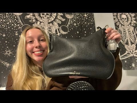 ASMR What’s in My Bag (tapping, scratching + rambling)