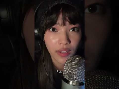 ASMR face touching & hair brushing  #asmr #asmrshorts #asmrsounds #shorts