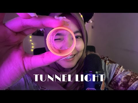 ASMR TUNNEL WITH LIGHT STICK [ECHO SOUND] 💤