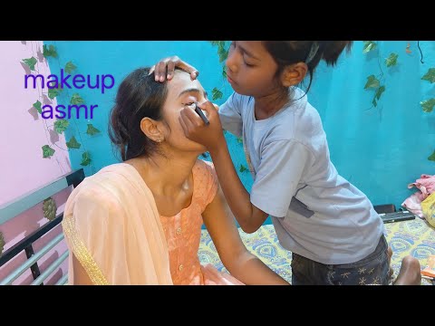 Asmr Soothing makeup  and hair styling by bharti..💆‍♀️