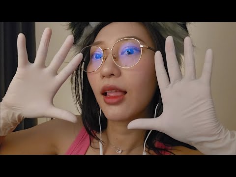 ASMR Latex Gloves XS Size Relax Sounds [ No Talking ] 🤍💋 - RAINIE ASMR