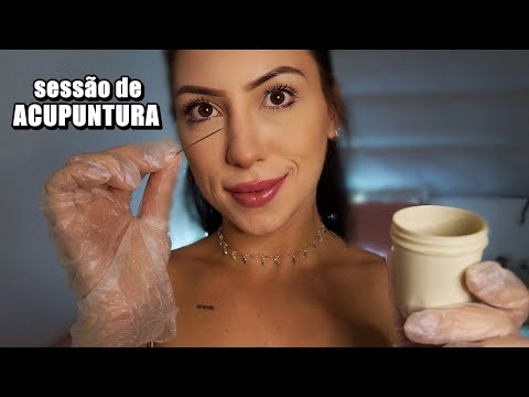 ASMR ACUPUNTURA sessão relaxante com sussurros, roleplay e atenção pessoal.