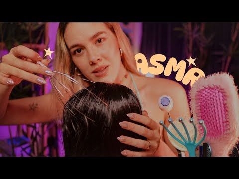 ASMR Massagem no Couro Cabeludo 💆🏻‍♀️ Voz Suave