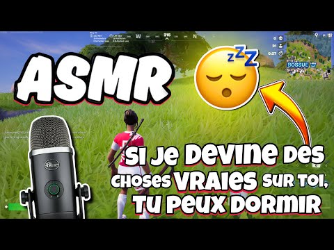 ASMR Français • SI JE DEVINE DES CHOSES VRAIES SUR TOI, TU PEUX DORMIR ! 😴 