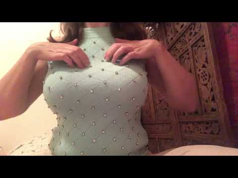 ASMR with bra shirt scratching