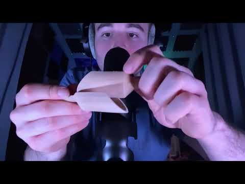 ASMR - Inaudible Whispers + Wooden Spoon Sounds/Visuals