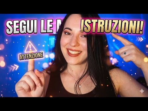 Segui le mie istruzioni per dormire ASMR FOLLOW MY INSTRUCTIONS