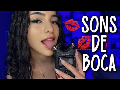 ASMR - SONS DE BOCA PARA DERRETER SEU CÉREBRO NO TASCAM DR-40x 🧠💦