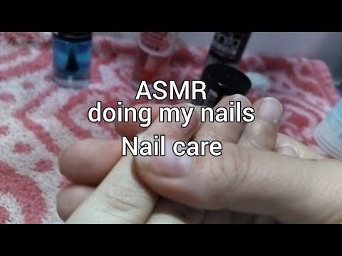 ASMR - Cuidando das minhas unhas pra você relaxar e dormir (Sons satisfatório, voz suave e sussurro)