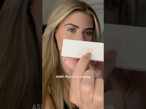 iPhone box tapping 🫶🏼 #asmr #asmrsounds #asmrtapping #tapping #tappingasmr #apple #iphone16pro