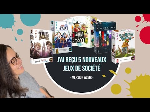 ASMR FR I MES NOUVEAUX JEUX DE SOCIÉTÉ !