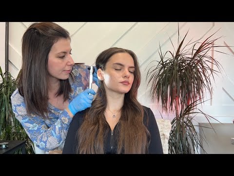 ASMR Real Person Ear Exam, Cleaning & Treatment | Scalp Check, Head Massage, Soft Spoken for SLEEP