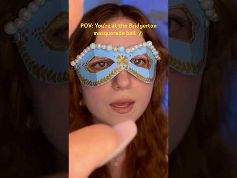 ASMR at the Bridgerton masquerade ball 🫶 #asmr #asmrroleplay #bridgerton #asmrvideo