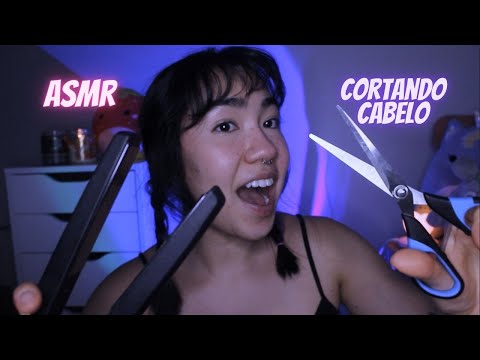 ASMR | CABELEIREIRA CAÓTICA (não sei como mas vou cortar seu cabelo)