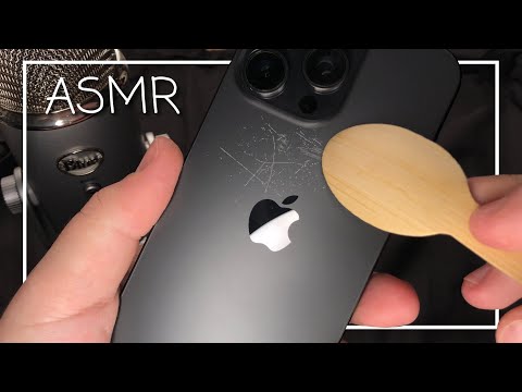 ASMR Tingly IPhone Scratching with Wood Spoon! (No Talking)