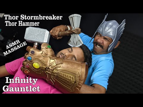 THOR The Asim Barber - End Game Neck Snap ASMR | Asim Barber Dark World ASMR | Infinity Gauntlet