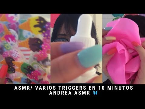 ASMR| Varios Triggers en 9 minutos| Tapping| Relajante | Andrea ASMR 🦋