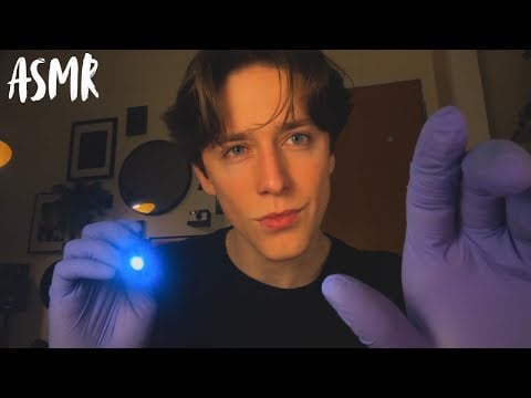 ASMR | cranial nerve exam (eyes closed) 