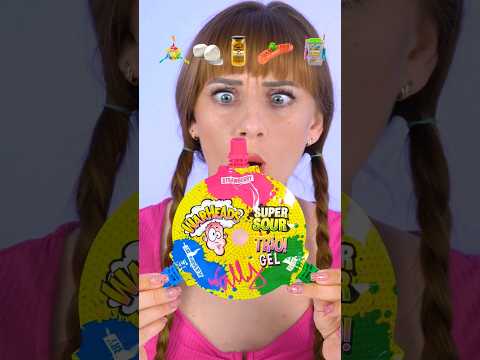 ASMR Emoji Sour Candy, Cheese Mukbang #shorts