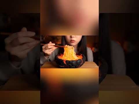 Eating Noodles on Lava Cub #asmrsounds #eatingsounds