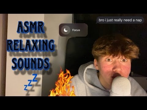 ASMR Relaxing Sounds To Help You Sleep~ fire crackles